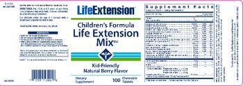 Life Extension Children’s Formula Life Extension Mix Natural Berry Flavor - supplement