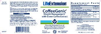 Life Extension CoffeeGenic Weight Management With Green Coffee Extract - supplement
