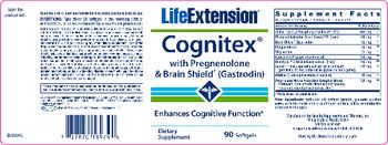 Life Extension Cognitex With Pregnenolone & Brain Sheild (Gastrodin) - supplement