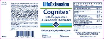 Life Extension Cognitex With Pregnenolone & Brain Sheild (Gastrodin) - supplement