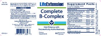 Life Extension Complete B-Complex - supplement