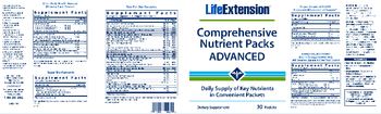 Life Extension Comprehensive Nutrient Packs Advanced Omega Foundations Super Omega-3 EPA/DHA With Sesame Lignans & Olive Fruit Extract - supplement
