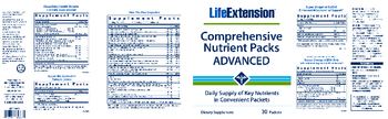 Life Extension Comprehensive Nutrient Packs Advanced Super Bio-Curcumin Turmeric Extract - supplement
