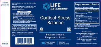 Life Extension Cortisol-Stress Balance - supplement