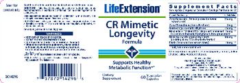Life Extension CR Mimetic Longevity Formula - supplement