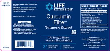 Life Extension Curcumin Elite Turmeric Extract - supplement