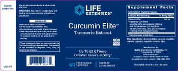 Life Extension Curcumin Elite Turmeric Extract - supplement