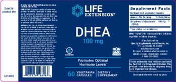 Life Extension DHEA 100 mg - supplement