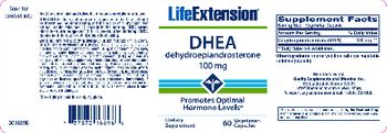 Life Extension DHEA Dehydroepiandrosterone 100 mg - supplement