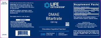 Life Extension DMAE Bitartrate 150 mg - supplement