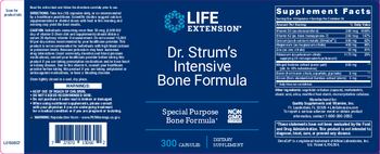 Life Extension Dr. Strum's Intensive Bone Formula - supplement