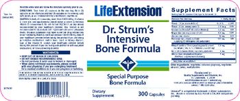 Life Extension Dr. Strum's Intensive Bone Formula - supplement