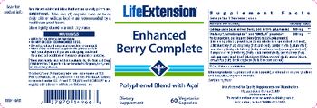 Life Extension Enhanced Berry Complete - supplement