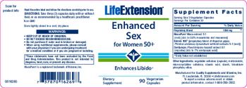 Life Extension Enhanced Sex for Women 50+ - supplement