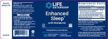 Life Extension Enhanced Sleep with Melatonin - supplement