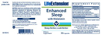 Life Extension Enhanced Sleep with Melatonin - supplement
