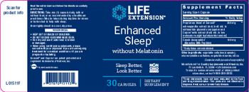 Life Extension Enhanced Sleep without Melatonin - supplement