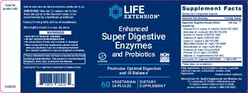 Life Extension Enhanced Super Digestive Enzymes and Probiotics - supplement