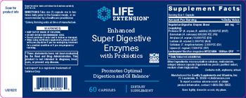 Life Extension Enhanced Super Digestive Enzymes With Probiotics - supplement