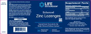 Life Extension Enhanced Zinc Lozenges - supplement