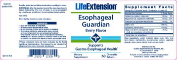 Life Extension Esophageal Guardian Berry Flavor - supplement