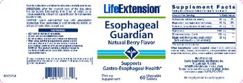 Life Extension Esophageal Guardian Natural Berry Flavor - supplement