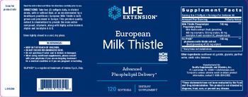 Life Extension European Milk Thistle - supplement