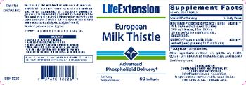 Life Extension European Milk Thistle - supplement