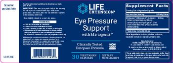 Life Extension Eye Pressure Support with Mirtogenol - supplement
