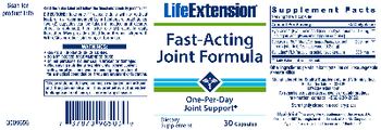 Life Extension Fast-Acting Joint Formula - supplement