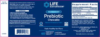 Life Extension FLORASSIST Prebiotic Chewable Natural Strawberry Flavor - supplement