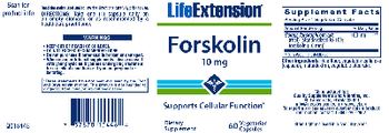 Life Extension Forskolin 10 mg - supplement