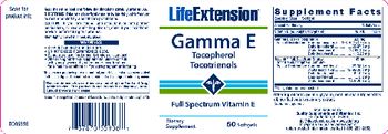 Life Extension Gamma E Tocopherol Tocotrienols - supplement