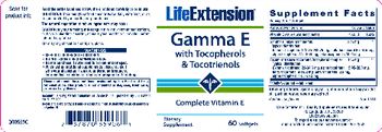 Life Extension Gamma E With Tocopherols & Tocotrienols - supplement