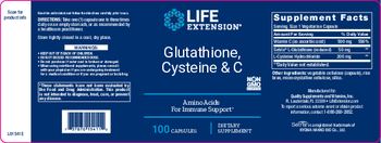 Life Extension Glutathione, Cysteine & C - supplement