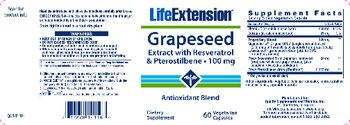 Life Extension Grapeseed Extract With Resveratrol & Pterostilbene - 