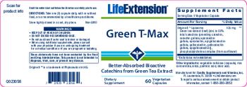 Life Extension Green T-Max - supplement