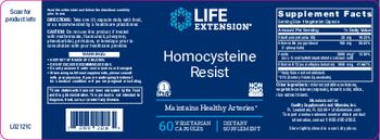 Life Extension Homocysteine Resist - supplement