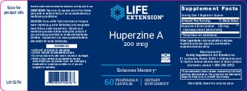 Life Extension Huperzine A 200 mcg - supplement