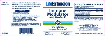 Life Extension Immune Modulator with Tinofend - supplement