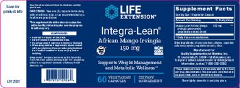 Life Extension Integra-Lean African Mango Irvingia 150 mg - supplement