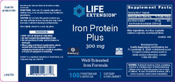 Life Extension Iron Protein Plus 300 mg - supplement
