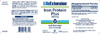 Life Extension Iron Protein Plus 300 mg - supplement