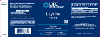Life Extension L-Lysine 620 mg - supplement
