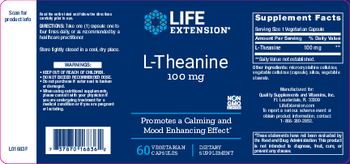 Life Extension L-Theanine 100 mg - supplement