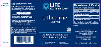 Life Extension L-Theanine 100 mg - supplement