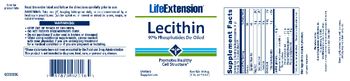 Life Extension Lecithin - supplement