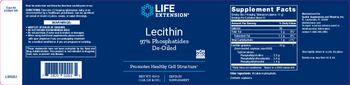 Life Extension Lecithin - supplement