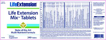 Life Extension Life Extension Mix Tablets - supplement