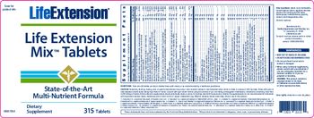 Life Extension Life Extenstion Mix Tablets - supplement